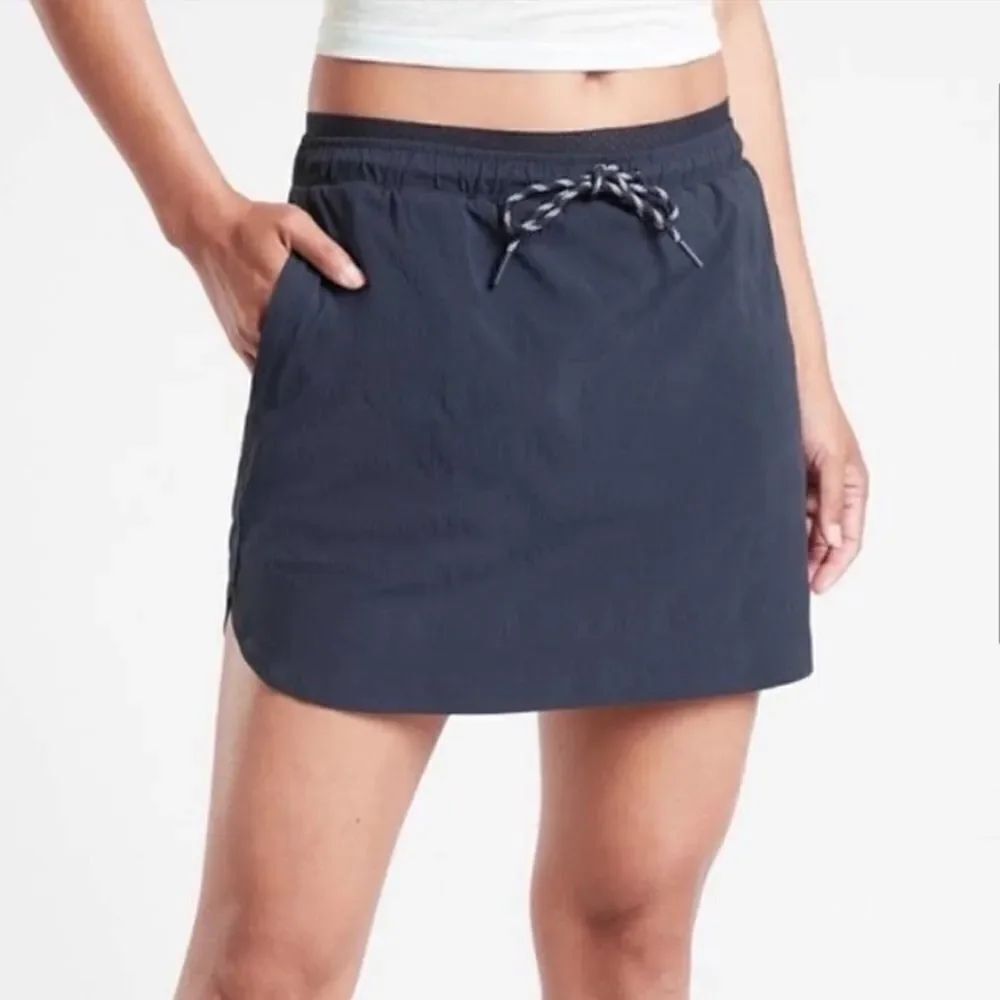 Athleta Crest Skirt Skort Navy Blue NEW
